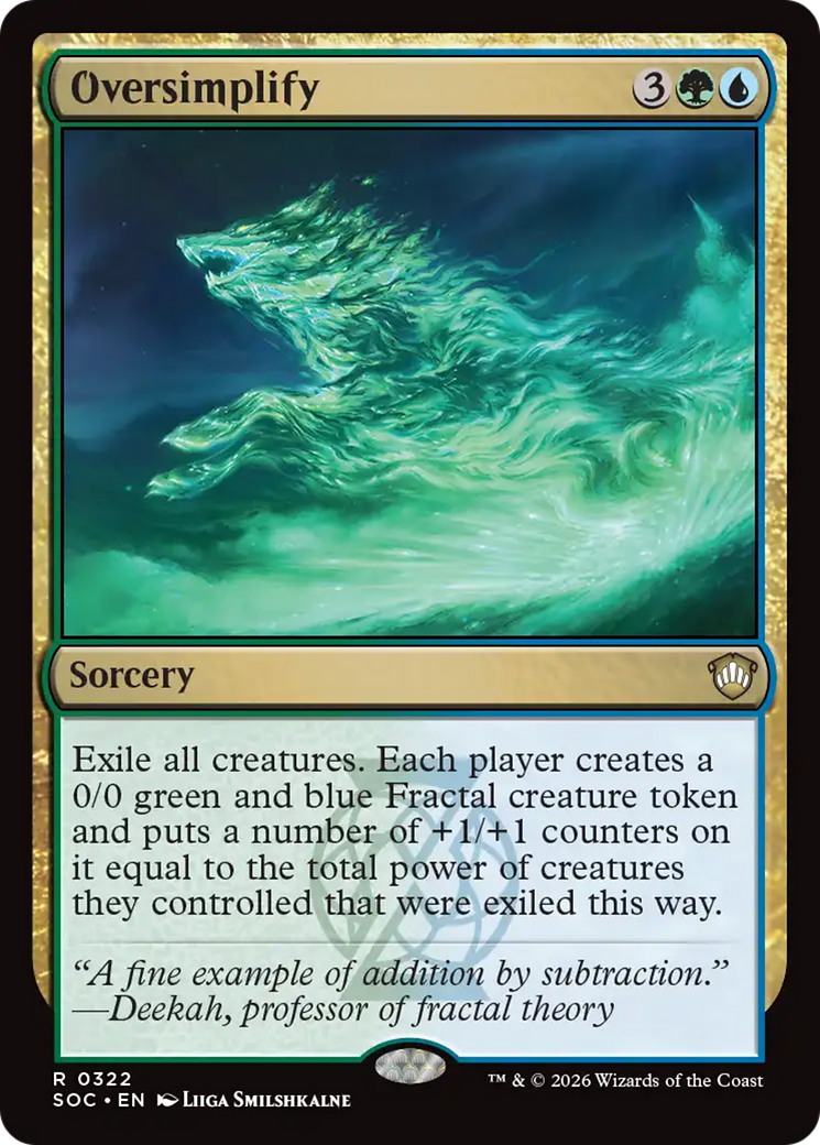 Oversimplify [Secrets of Strixhaven Commander] | Cracking-Singles