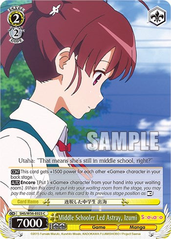 Middle Schooler Led Astray, Izumi [Saekano: How to Raise a Boring Girlfriend] | Cracking-Singles