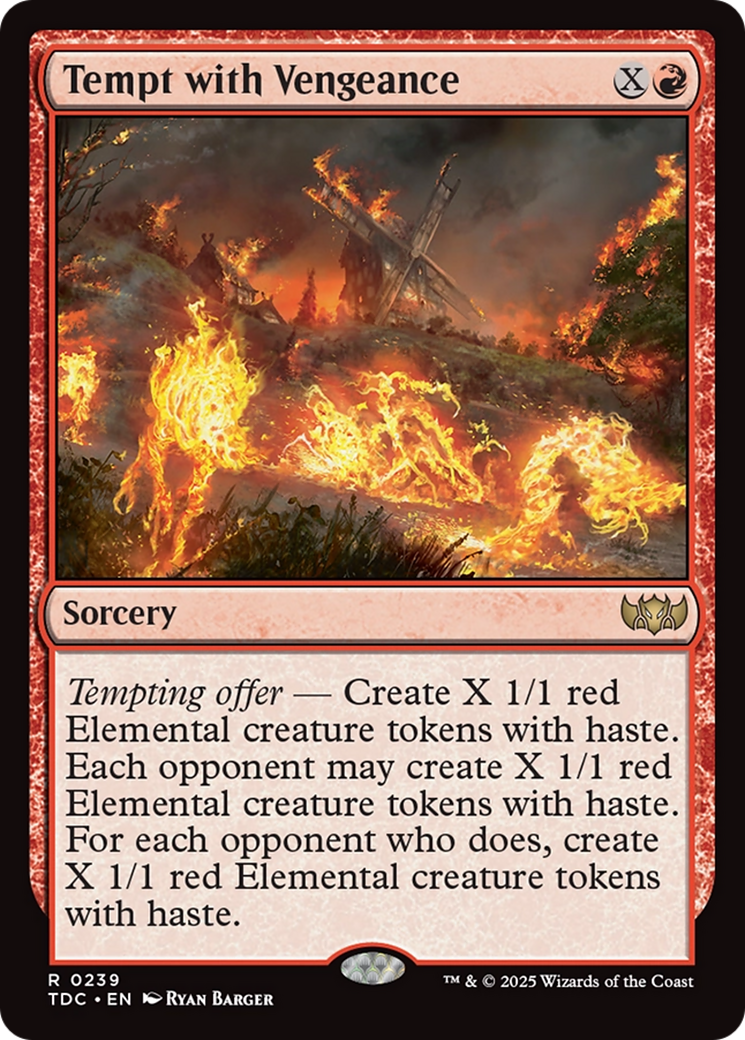 Tempt with Vengeance [Tarkir: Dragonstorm Commander] | Cracking-Singles