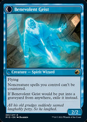 Malevolent Hermit // Benevolent Geist [Innistrad: Midnight Hunt] | Cracking-Singles