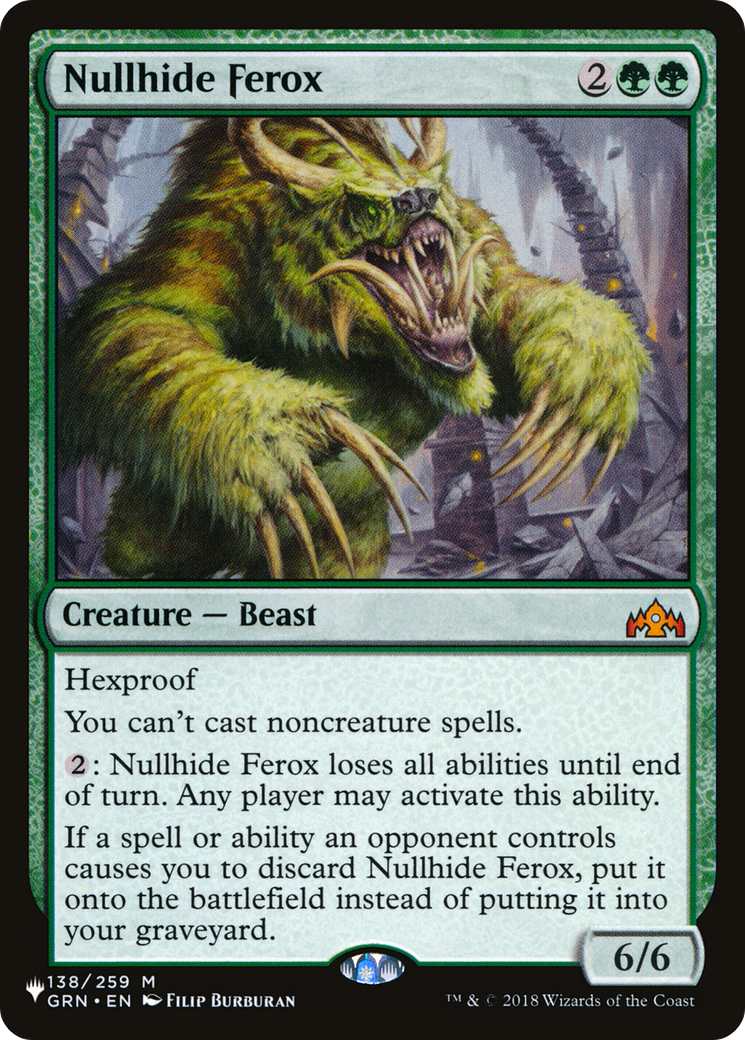 Nullhide Ferox [The List] | Cracking-Singles