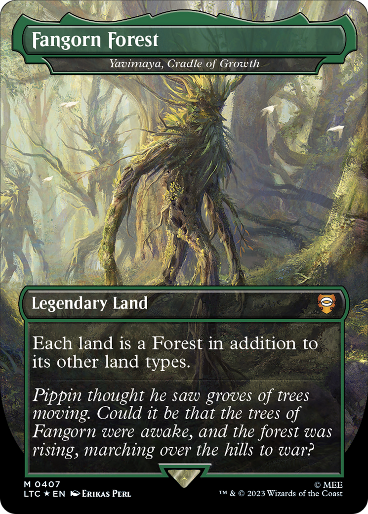 Fangorn Forest - Yavimaya, Cradle of Growth (Surge Foil Realms and Relics) [The Lord of the Rings: Tales of Middle-Earth Commander] | Cracking-Singles