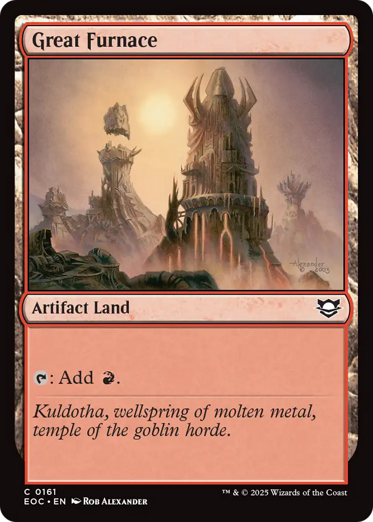 Great Furnace [Edge of Eternities Commander] | Cracking-Singles