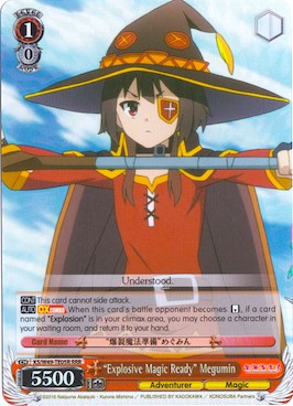 "Explosive Magic Ready" Megumin (KS/W49-TE05R RRR) [KonoSuba] | Cracking-Singles