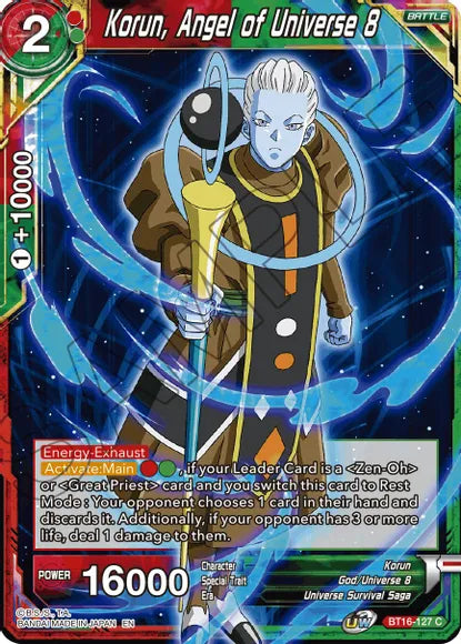 Korun, Angel of Universe 8 (BT16-127) [Realm of the Gods] | Cracking-Singles