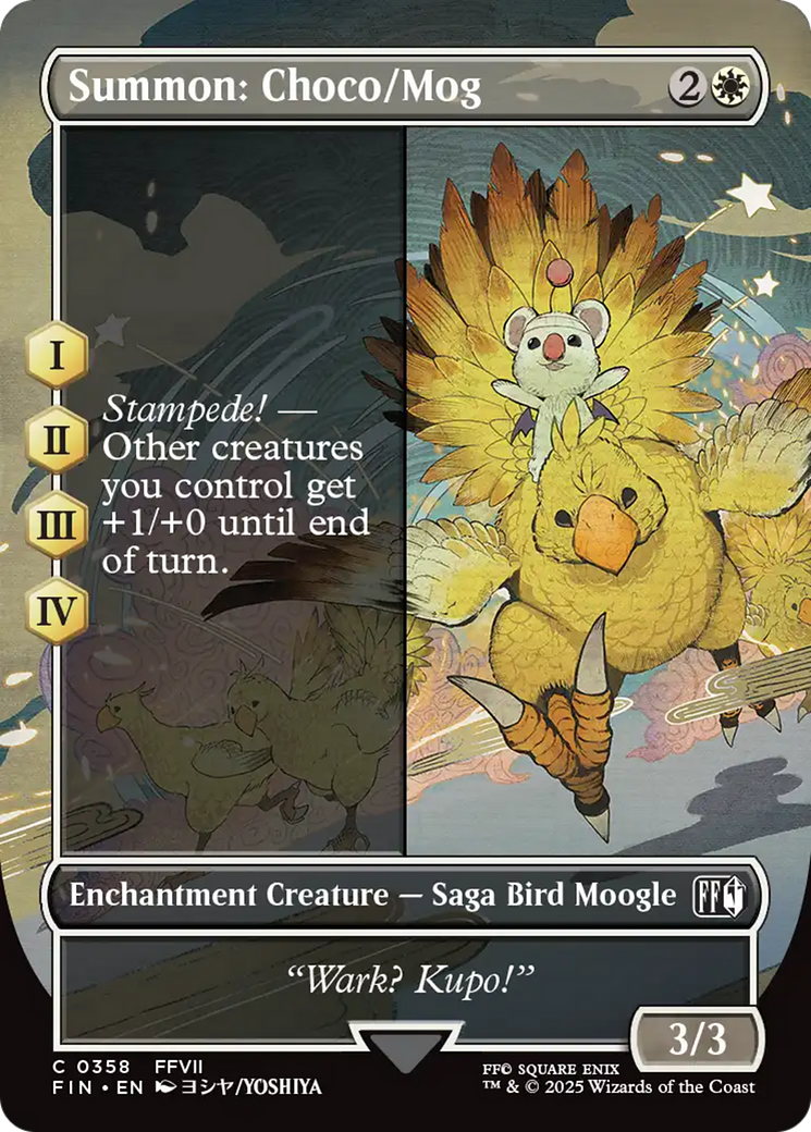 Summon: Choco/Mog (Borderless) [FINAL FANTASY] | Cracking-Singles