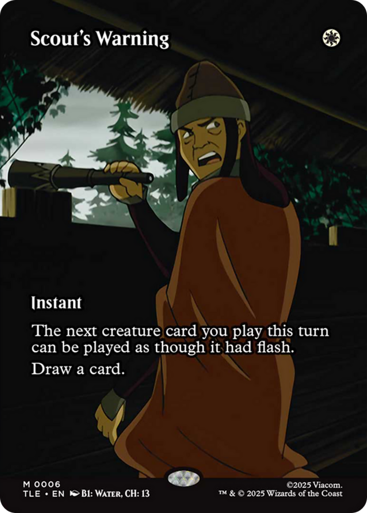 Scout's Warning (Borderless) [Avatar: The Last Airbender: Eternal-Legal] | Cracking-Singles