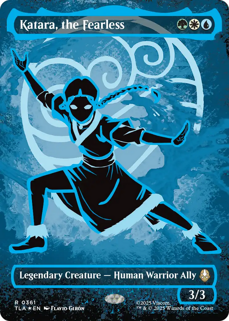 Katara, the Fearless (Borderless) (Neon Ink Foil) [Avatar: The Last Airbender] | Cracking-Singles
