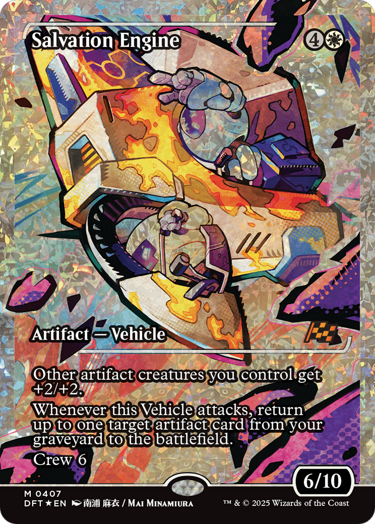 Salvation Engine (Showcase) (Fracture Foil) [Aetherdrift] | Cracking-Singles