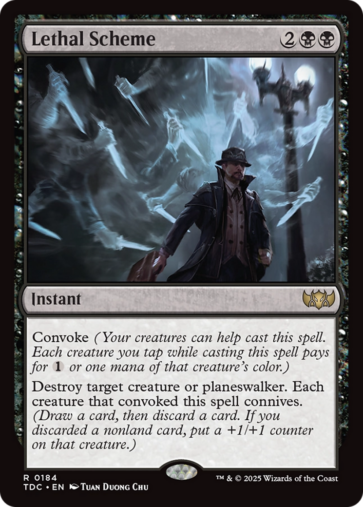 Lethal Scheme [Tarkir: Dragonstorm Commander] | Cracking-Singles