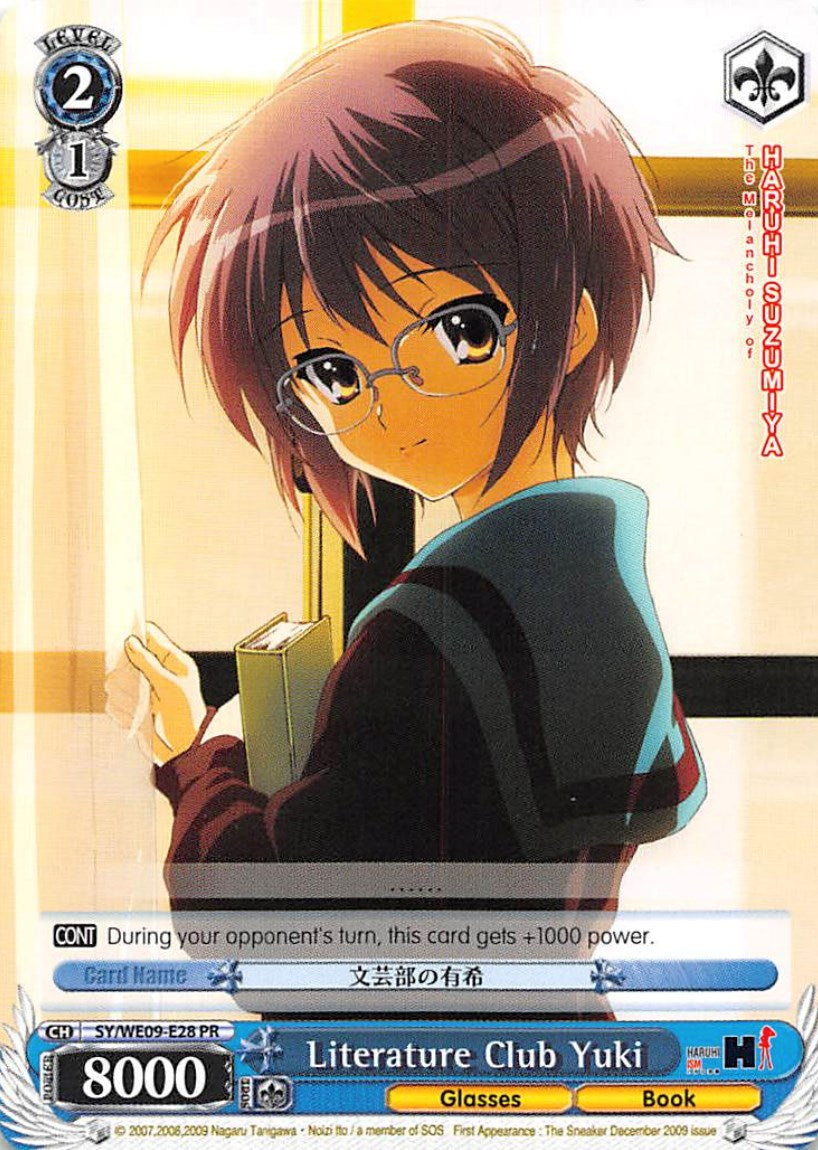 Literature Club Yuki (SY/WE09-E28 PR) (Promo) [The Melancholy of Haruhi Suzumiya Extra Booster] | Cracking-Singles