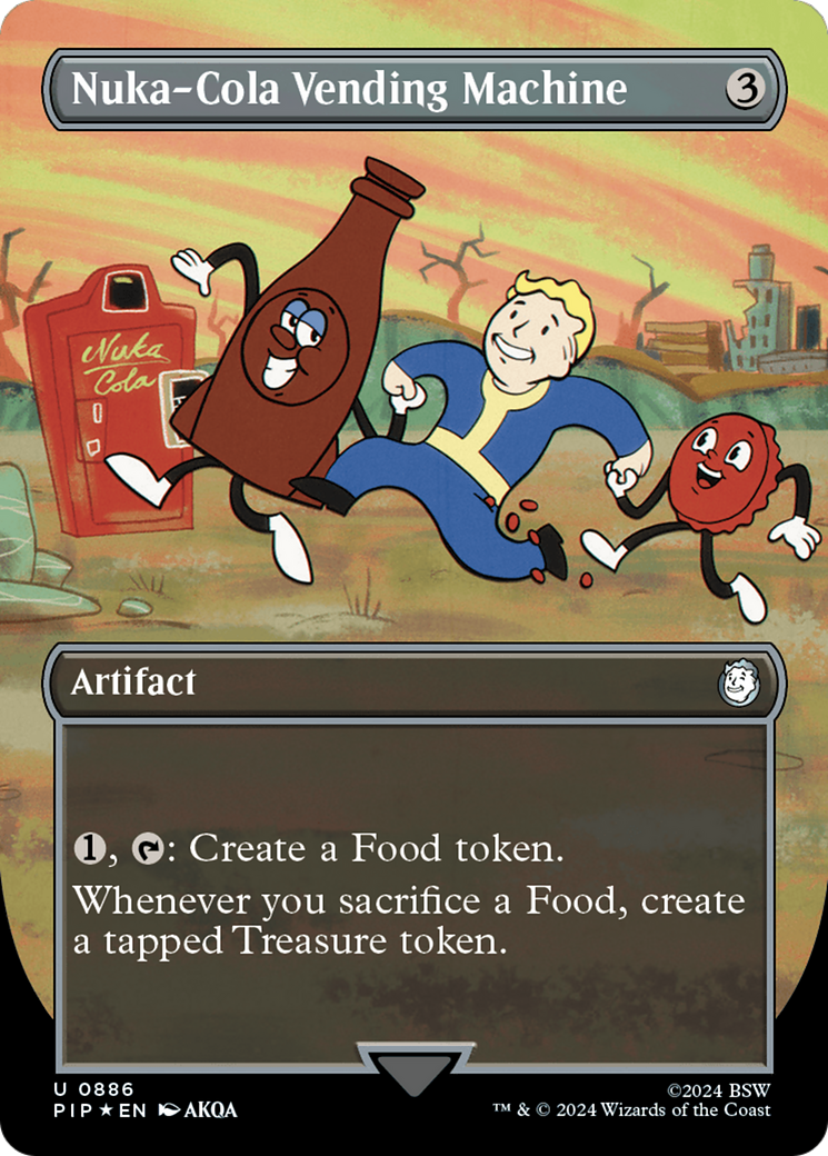 Nuka-Cola Vending Machine (Borderless) (Surge Foil) [Fallout] | Cracking-Singles
