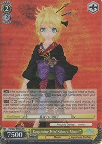 Kagamine Rin"Sakura Moon" (PD/S22-E006S SR) [Hatsune Miku -Project DIVA- f] | Cracking-Singles