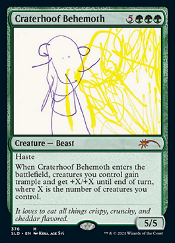 Craterhoof Behemoth (376) [Secret Lair Drop Series] | Cracking-Singles