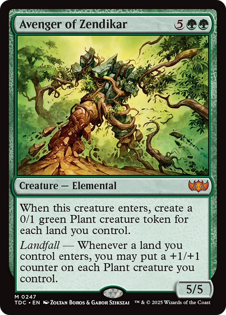Avenger of Zendikar [Tarkir: Dragonstorm Commander] | Cracking-Singles