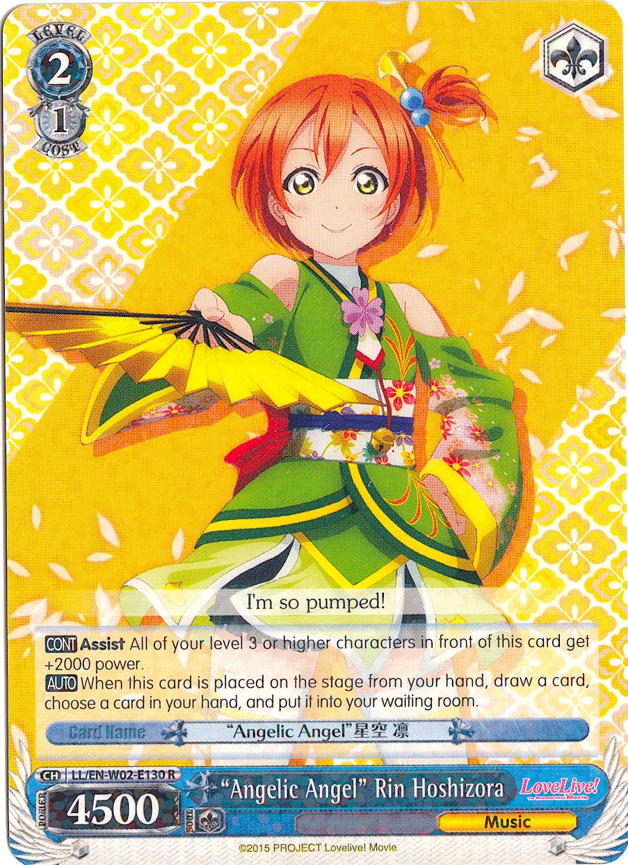 "Angelic Angel" Rin Hoshizora (LL/EN-W02-E130 R) [Love Live! DX Vol.2] | Cracking-Singles