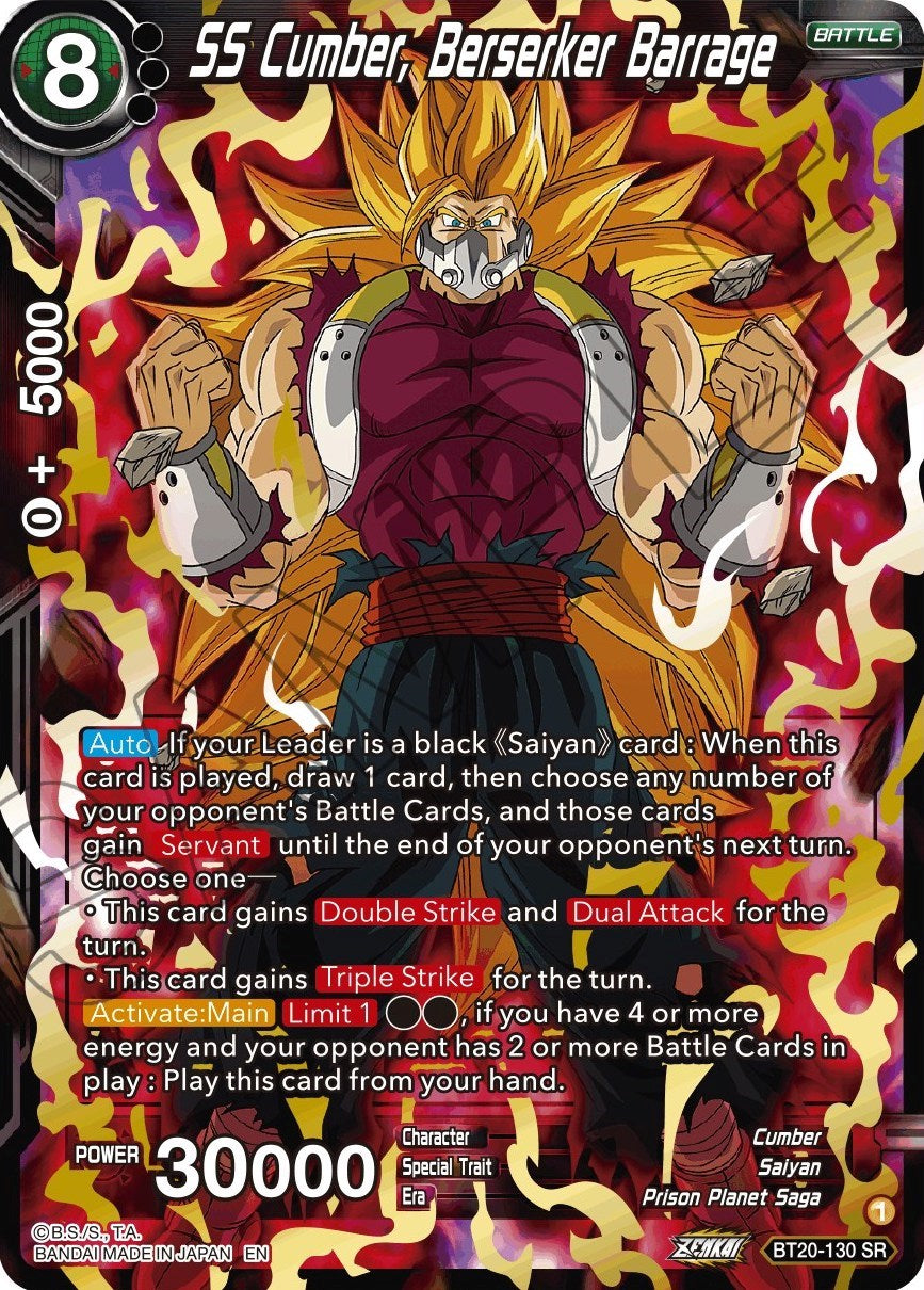 SS Cumber, Berserker Barrage (BT20-130) [Power Absorbed] | Cracking-Singles