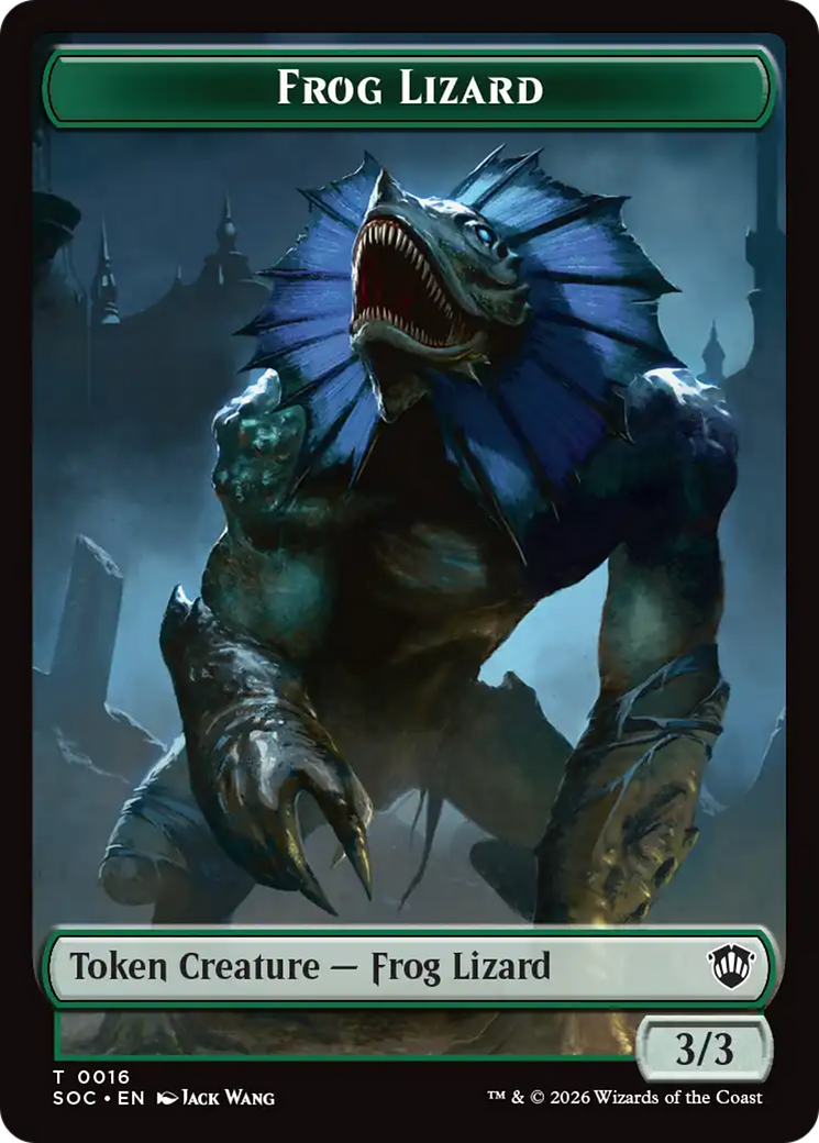 Food // Frog Lizard Double-Sided Token [Secrets of Strixhaven Commander Tokens] | Cracking-Singles