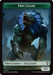 Food // Frog Lizard Double-Sided Token [Secrets of Strixhaven Commander Tokens] | Cracking-Singles