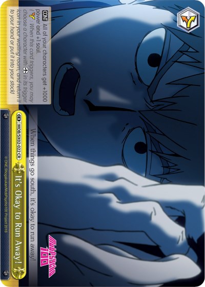 It's Okay to Run Away! (MOB/SX02-022 CR) [Mob Psycho 100] | Cracking-Singles