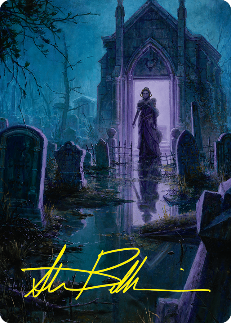 Swamp Art Card (23/54) (Gold-Stamped Signature) [Foundations Art Series] | Cracking-Singles