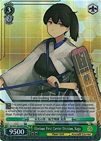 Glorious First Carrier Division, Kaga (KC/S31-E034R RRR) [KanColle, 2nd Fleet] | Cracking-Singles