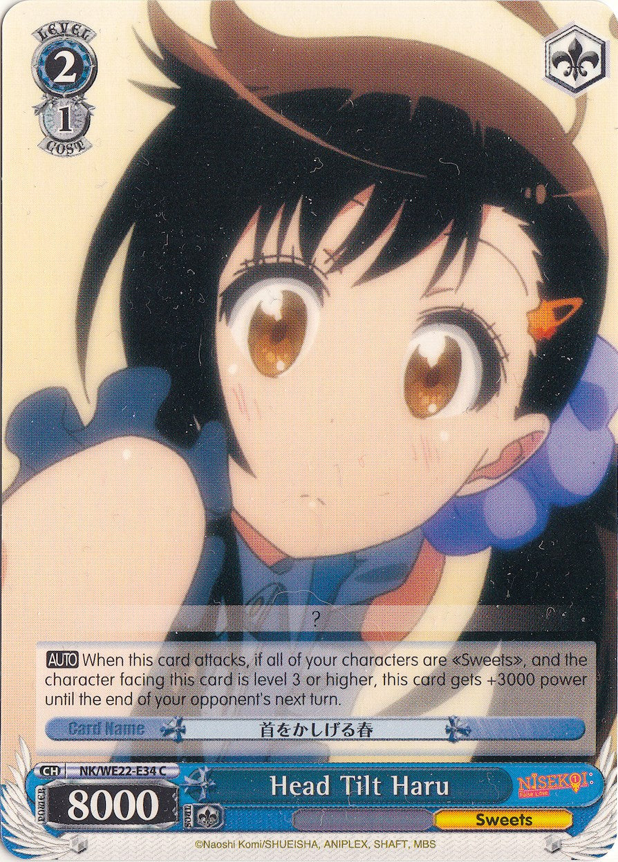 Head Tilt Haru (NK/WE22-E34) [NISEKOI Extra Booster] | Cracking-Singles