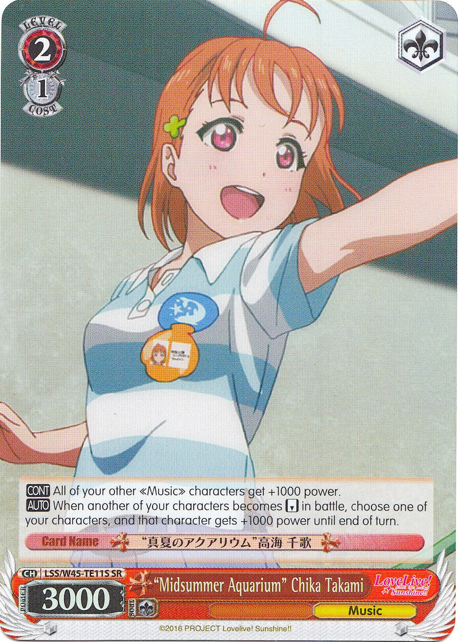 Midsummer Aquarium" Chika Takami (LSS/W45-TE11S SR) [Love Live! Sunshine!!] | Cracking-Singles
