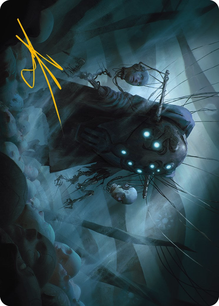 Meldweb Curator Art Card (Gold-Stamped Signature) [Phyrexia: All Will Be One Art Series] | Cracking-Singles