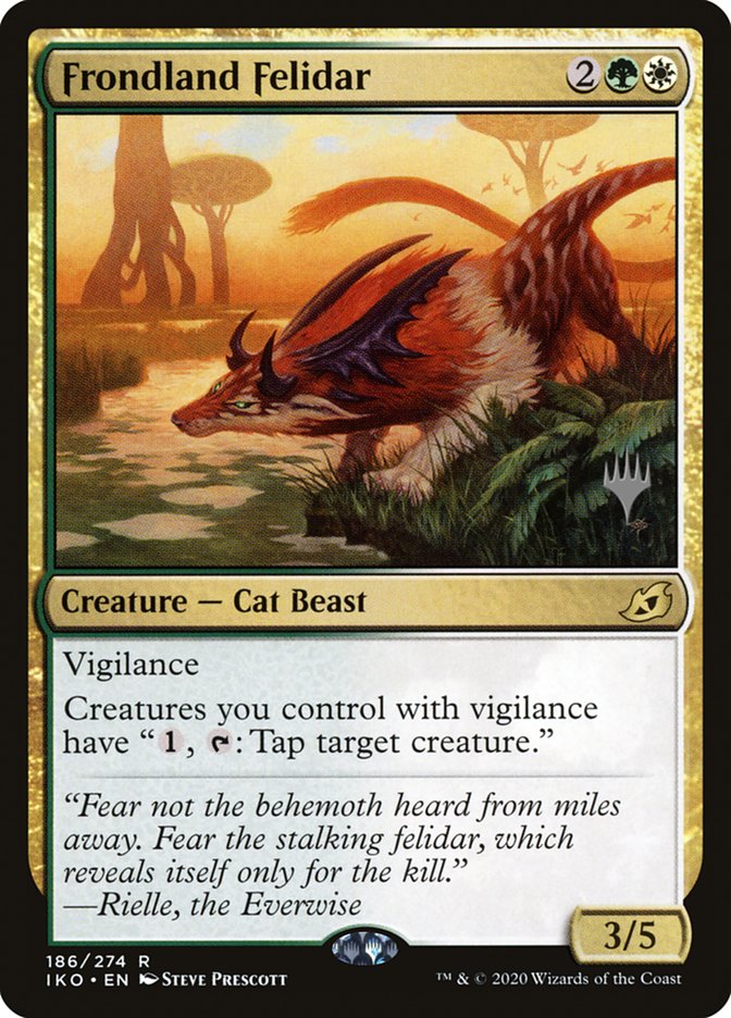 Frondland Felidar (Promo Pack) [Ikoria: Lair of Behemoths Promos] | Cracking-Singles