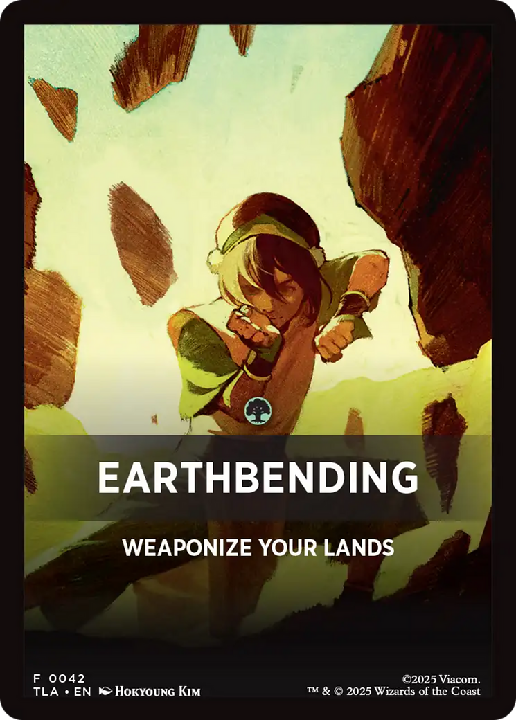 Earthbending Theme Card (0042) [Avatar: The Last Airbender Tokens] | Cracking-Singles