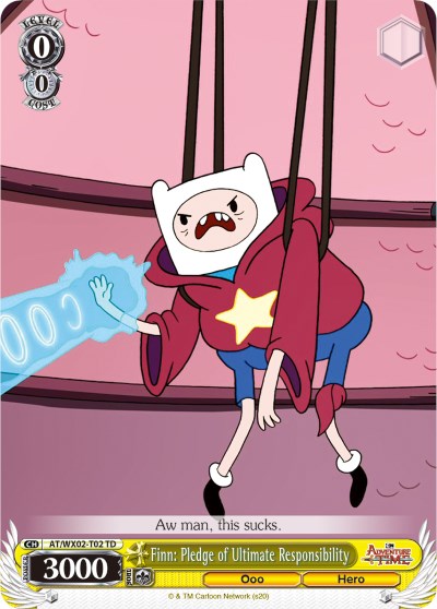 Finn: Pledge of Ultimate Responsibility (AT/WX02-T02 TD) [Adventure Time] | Cracking-Singles