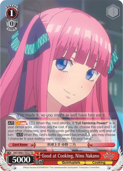Good at Cooking, Nino Nakano (5HY/W83-TE22 TD) [The Quintessential Quintuplets] | Cracking-Singles