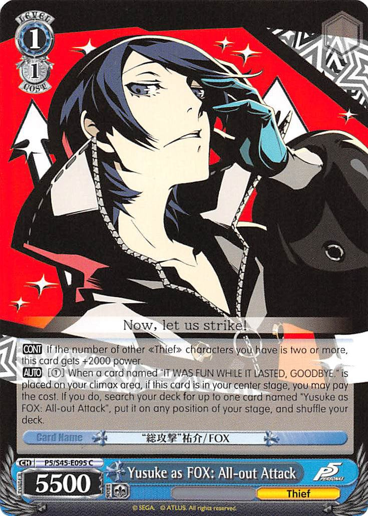 Yusuke as FOX: All-out Attack (P5/S45-E095 C) [Persona 5] | Cracking-Singles