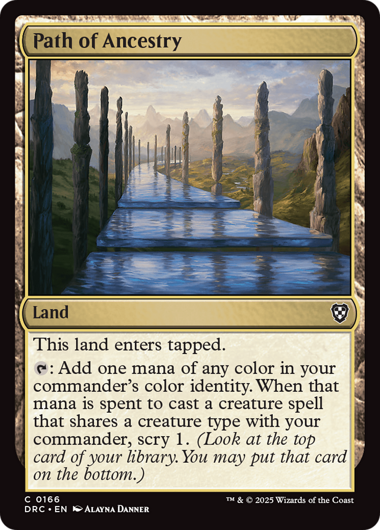 Path of Ancestry (0166) [Aetherdrift Commander] | Cracking-Singles