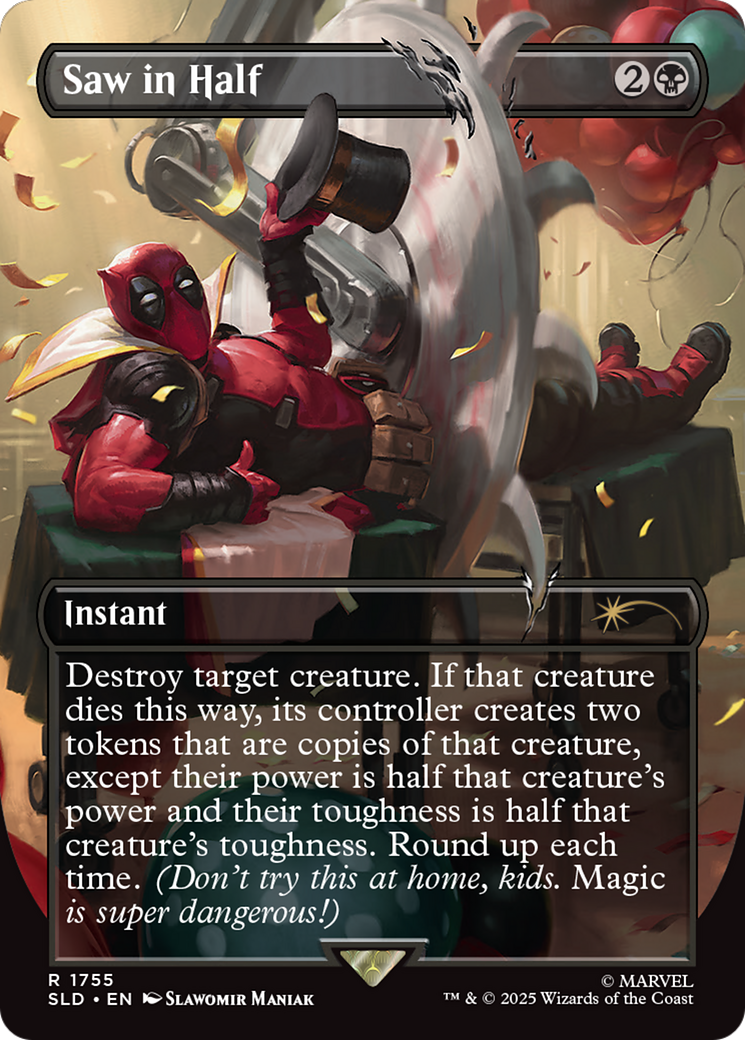 Saw in Half (Rainbow Foil) [Secret Lair Drop Series] | Cracking-Singles