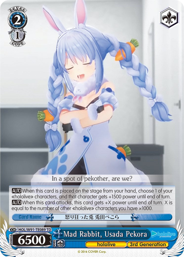 Mad Rabbit, Usada Pekora (HOL/W91-TE089 TD) [hololive production] | Cracking-Singles