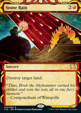 Stone Rain (Foil Etched) [Strixhaven: Mystical Archive] | Cracking-Singles