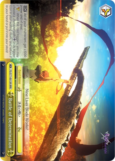 Battle of Determination (FS/S77-E015R RRR) [Fate/Stay Night [Heaven's Feel] Vol.2] | Cracking-Singles