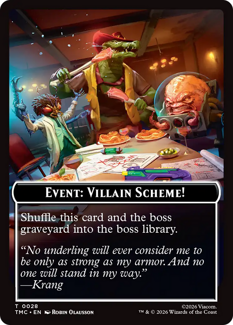 Event: Villain Scheme! [Teenage Mutant Ninja Turtles Commander Tokens] | Cracking-Singles