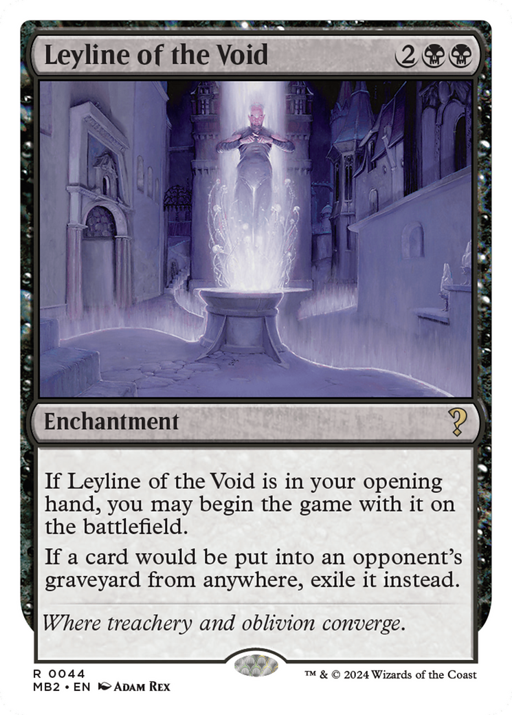 Leyline of the Void (White Border) [Mystery Booster 2] | Cracking-Singles