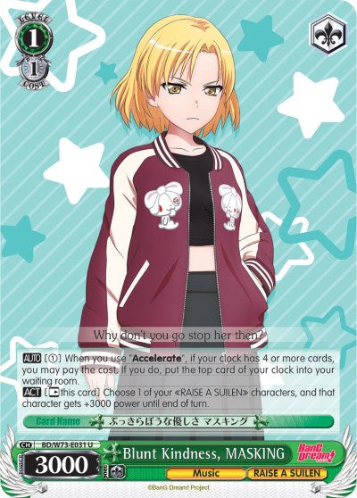Blunt Kindness, MASKING (BD/W73-E031 U) [BanG Dream! Vol.2] | Cracking-Singles
