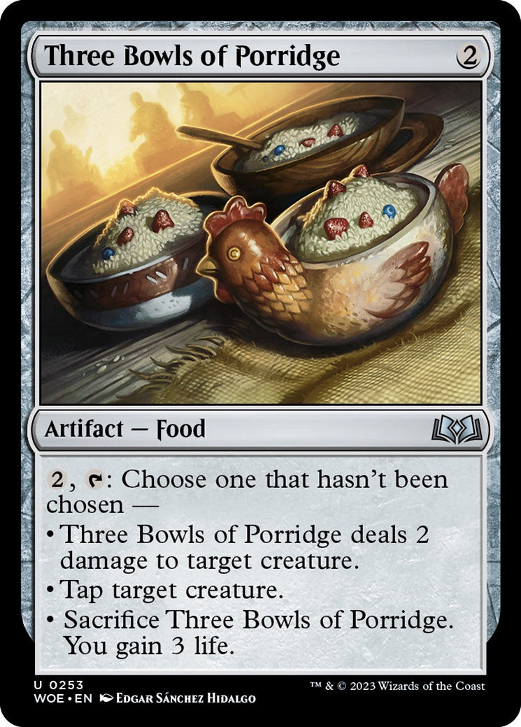 Three Bowls of Porridge [Wilds of Eldraine] | Cracking-Singles