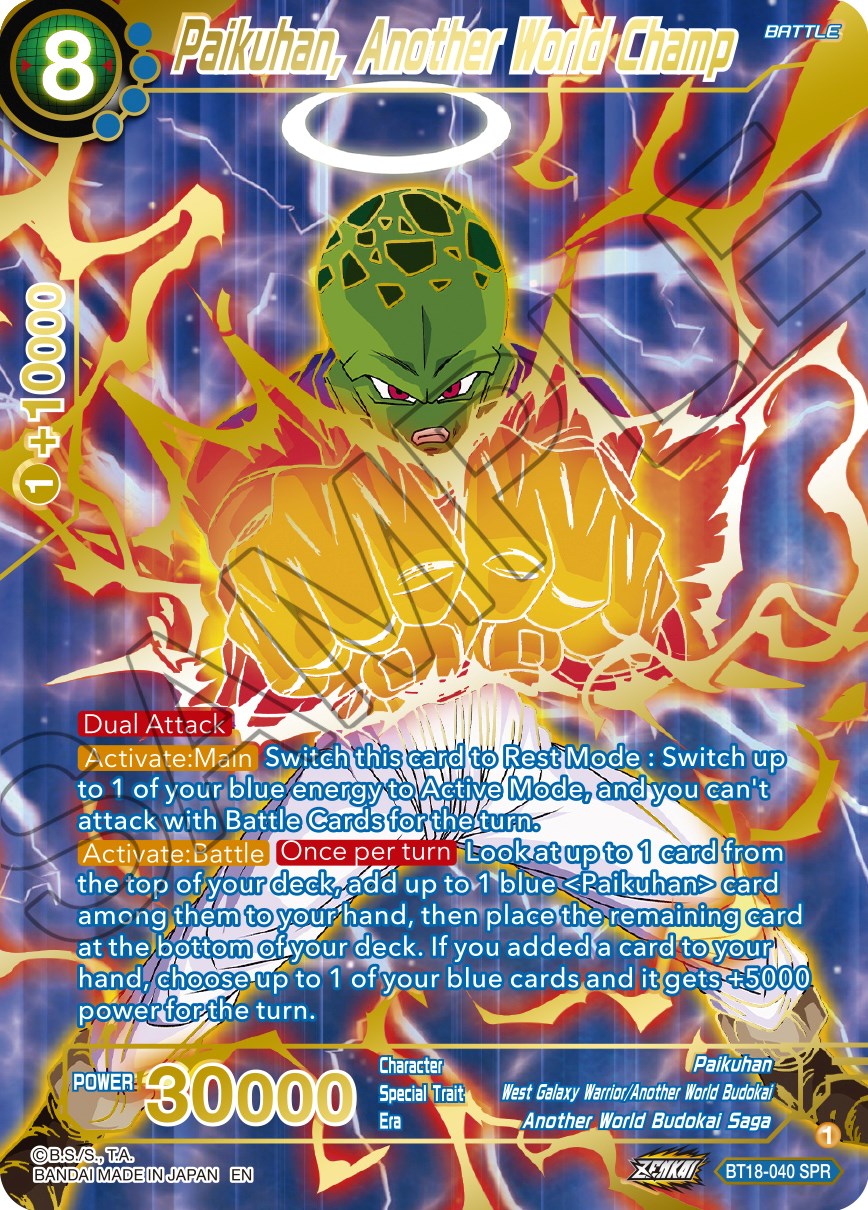Paikuhan, Another World Champ (SPR) (BT18-040) [Dawn of the Z-Legends] | Cracking-Singles