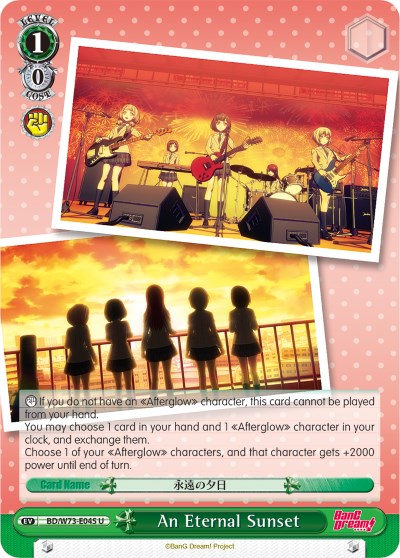 An Eternal Sunset (BD/W73-E045 U) [BanG Dream! Vol.2] | Cracking-Singles