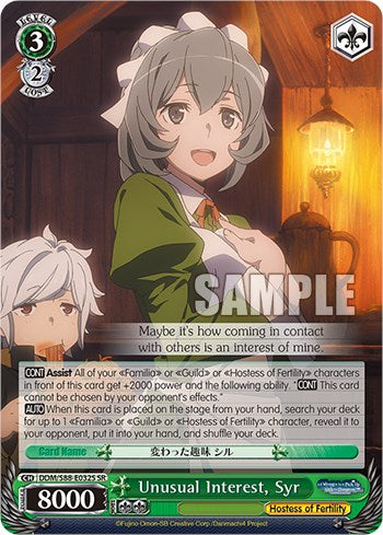 Unusual Interest, Syr (DDM/S88-E032S SR) [Is it Wrong to Try to Pick Up Girls in a Dungeon?] | Cracking-Singles