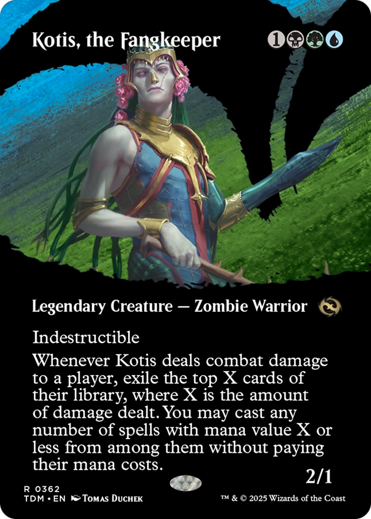 Kotis, the Fangkeeper (Borderless) [Tarkir: Dragonstorm] | Cracking-Singles