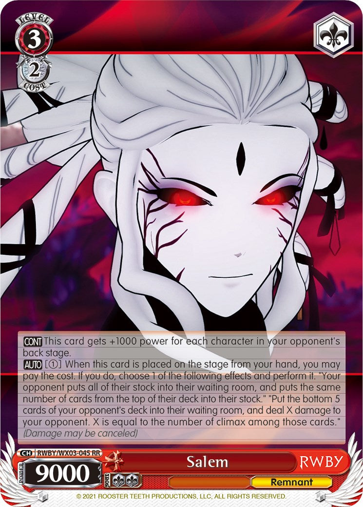 Salem (RWBY/WX03-045 RR) [RWBY] | Cracking-Singles