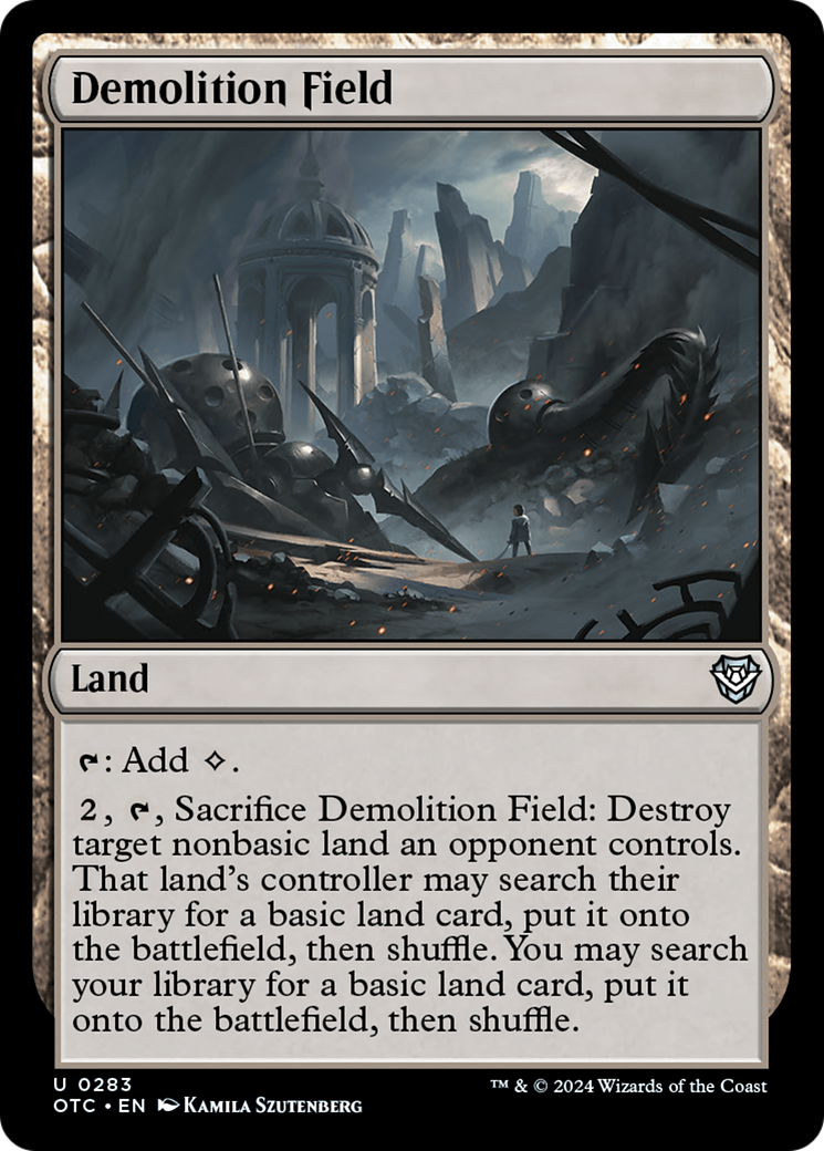 Demolition Field [Outlaws of Thunder Junction Commander] | Cracking-Singles