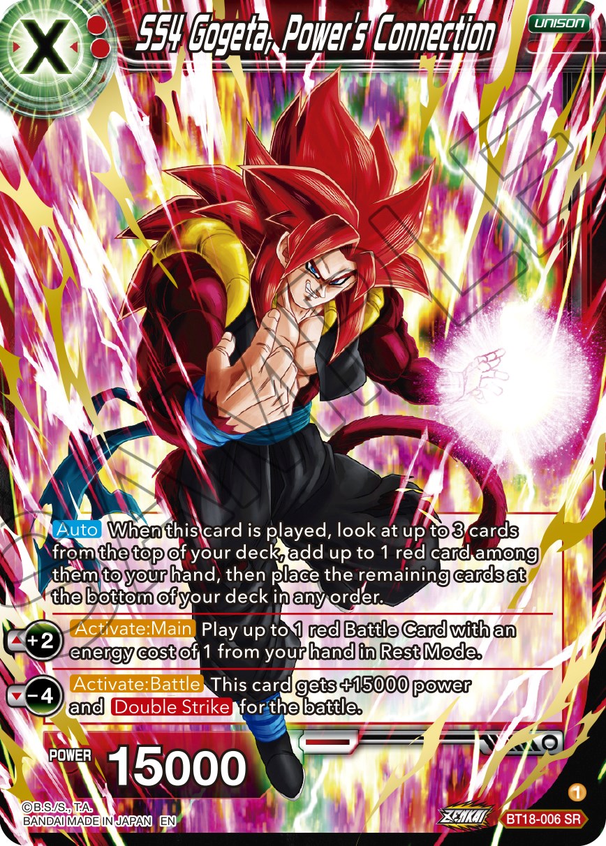 SS4 Gogeta, Power's Connection (BT18-006) [Dawn of the Z-Legends] | Cracking-Singles